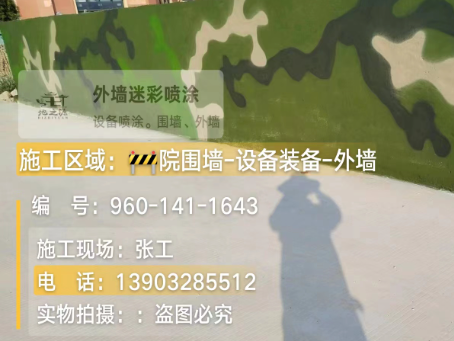 宣城 迷彩漆喷涂价格（按平方米计费）